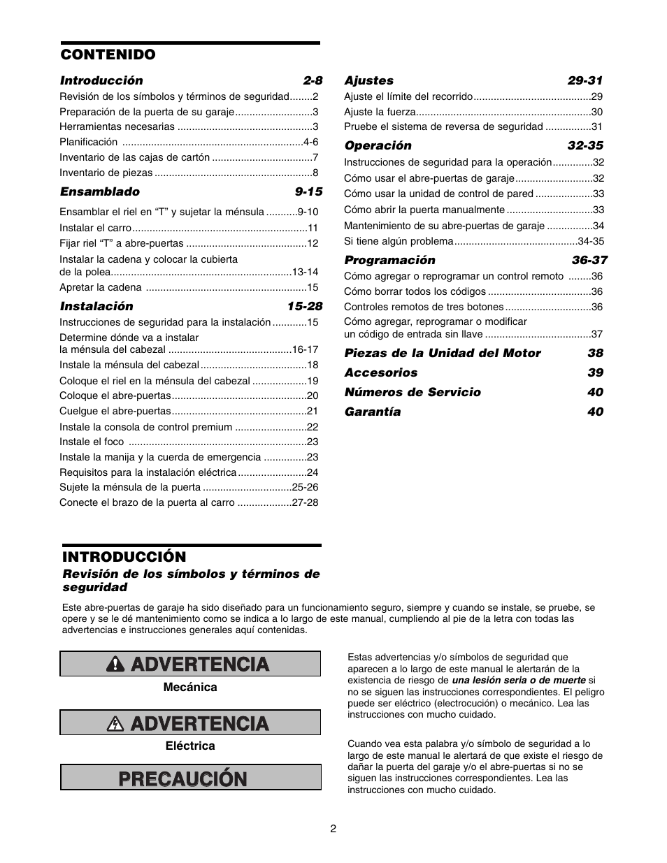 Chamberlain 1220E FS2 User Manual | Page 42 / 80