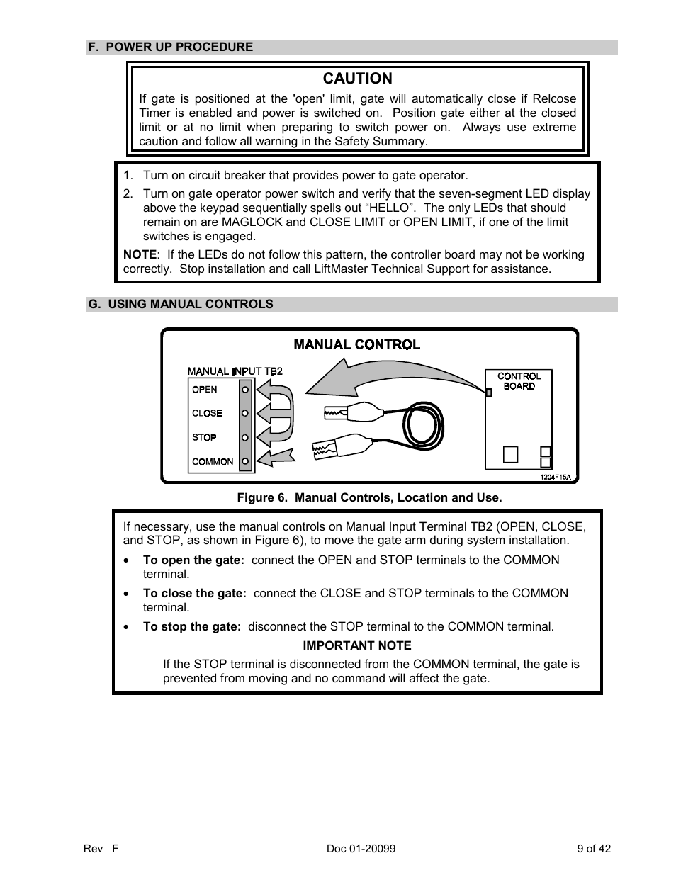 Caution | Chamberlain ESTATE SERIES SW 2000-X3 User Manual | Page 15 / 48