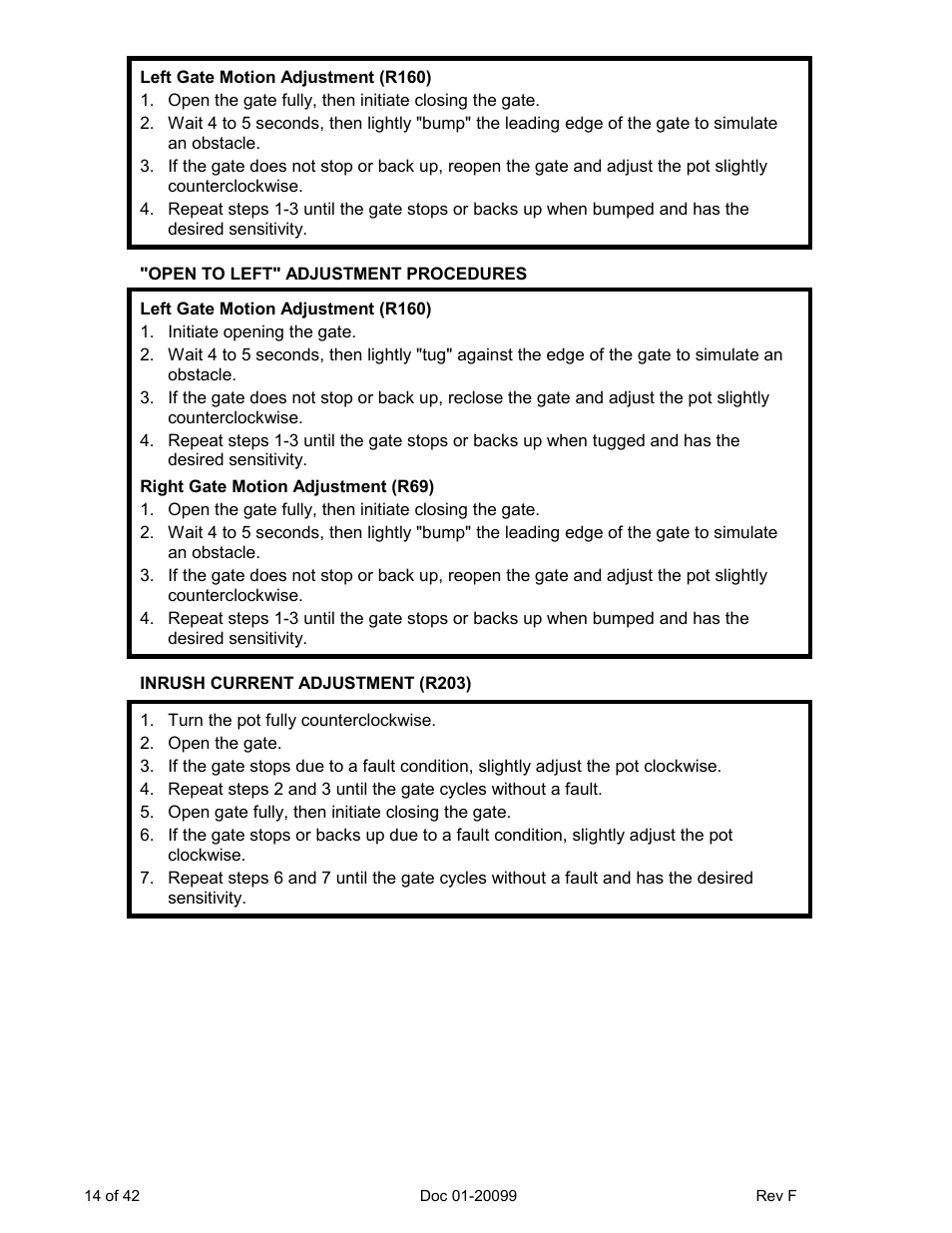 Chamberlain ESTATE SERIES SW 2000-X3 User Manual | Page 20 / 48