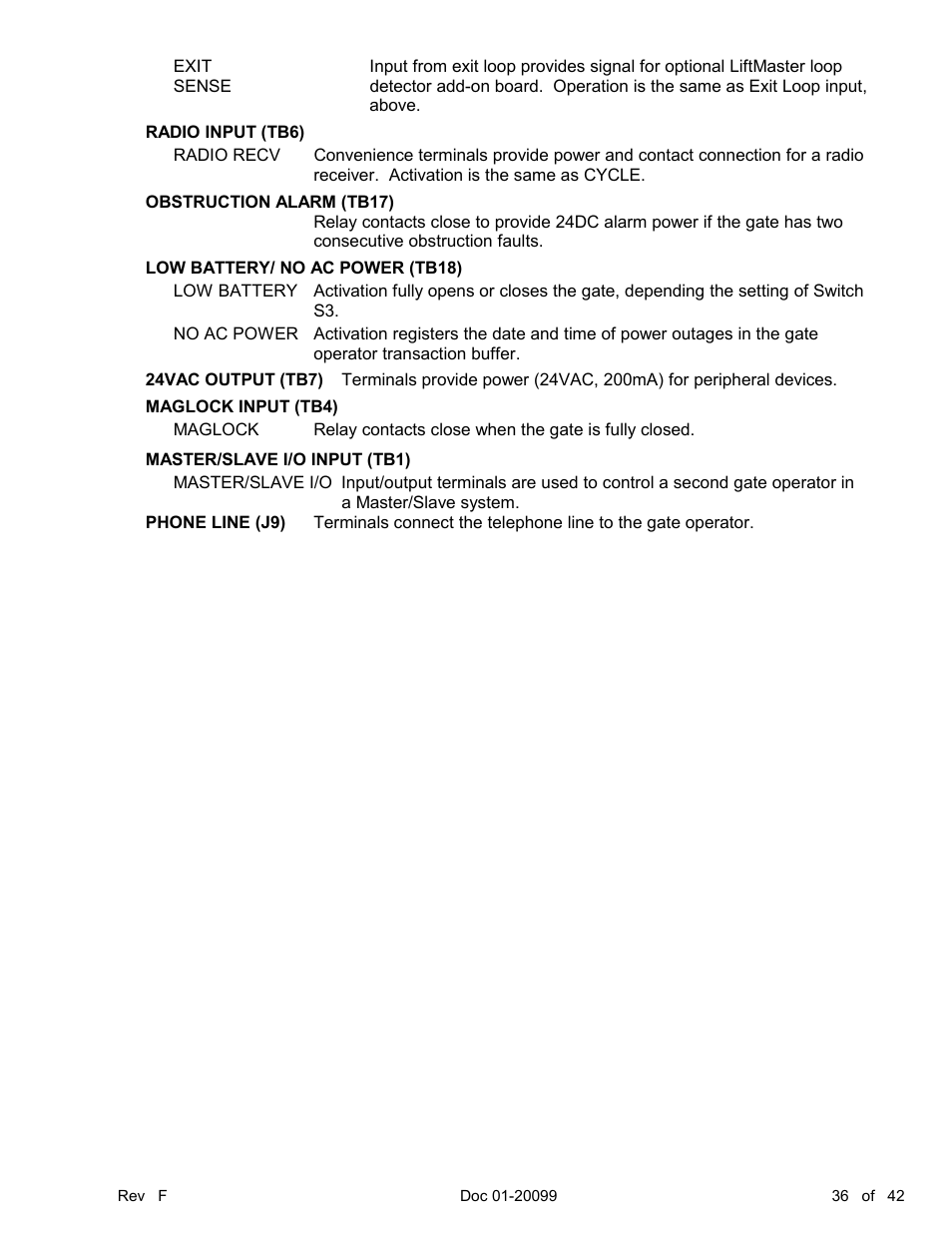 Chamberlain ESTATE SERIES SW 2000-X3 User Manual | Page 42 / 48