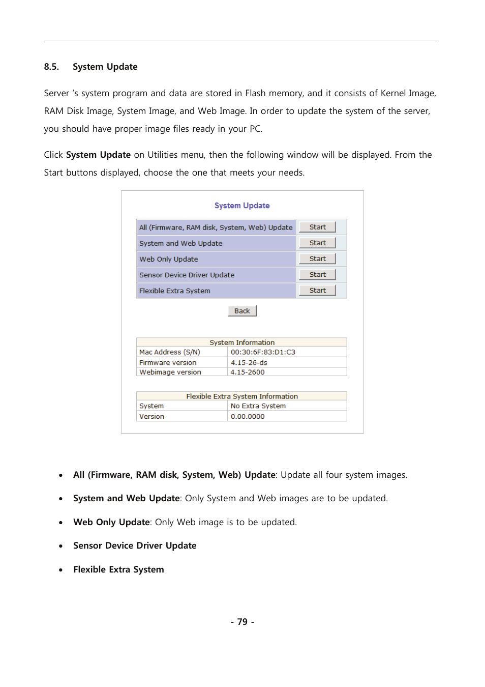 System update | Eneo PXC-2080CS User Manual | Page 134 / 141