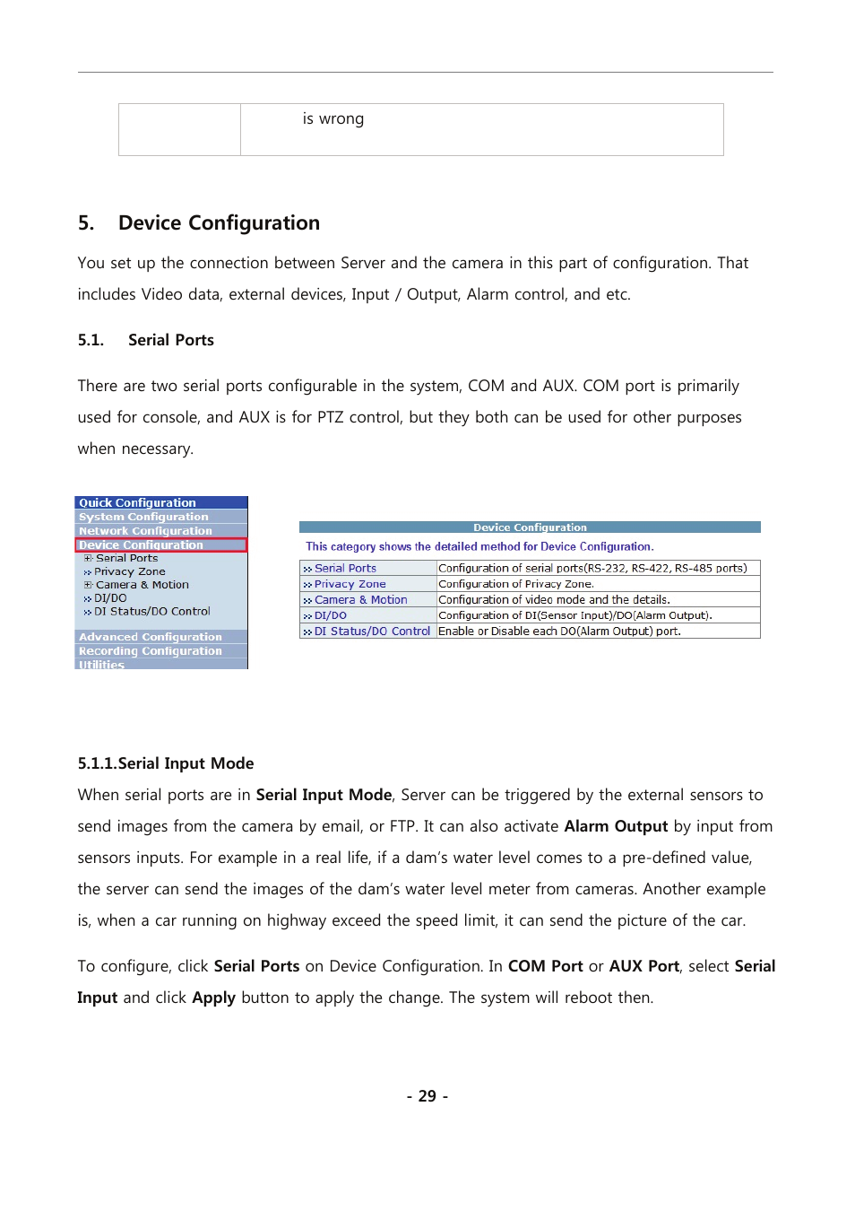 Device configuration, Serial ports, Serial input mode | Eneo PXC-2080CS User Manual | Page 84 / 141