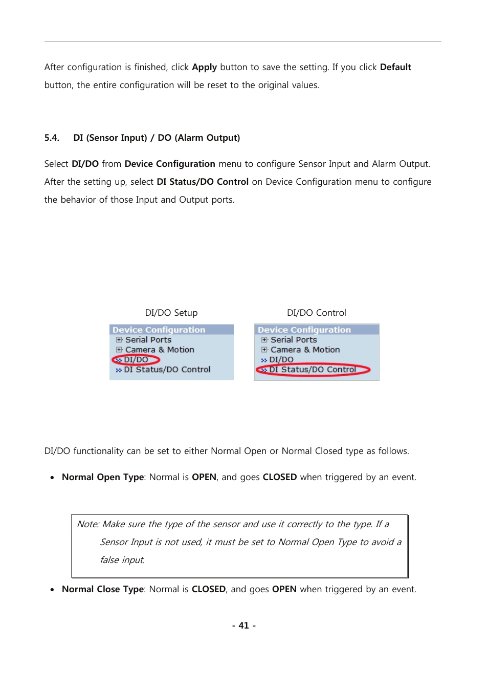 Di (sensor input) / do (alarm output) | Eneo PXC-2080CS User Manual | Page 96 / 141