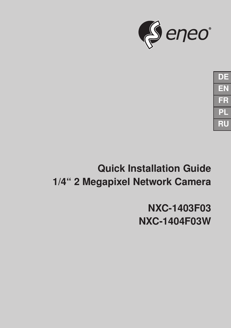 Eneo NXC-1404F03W User Manual | 68 pages