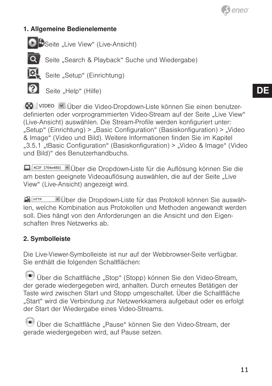 De en fr pl ru | Eneo NXC-1404F03W User Manual | Page 11 / 68