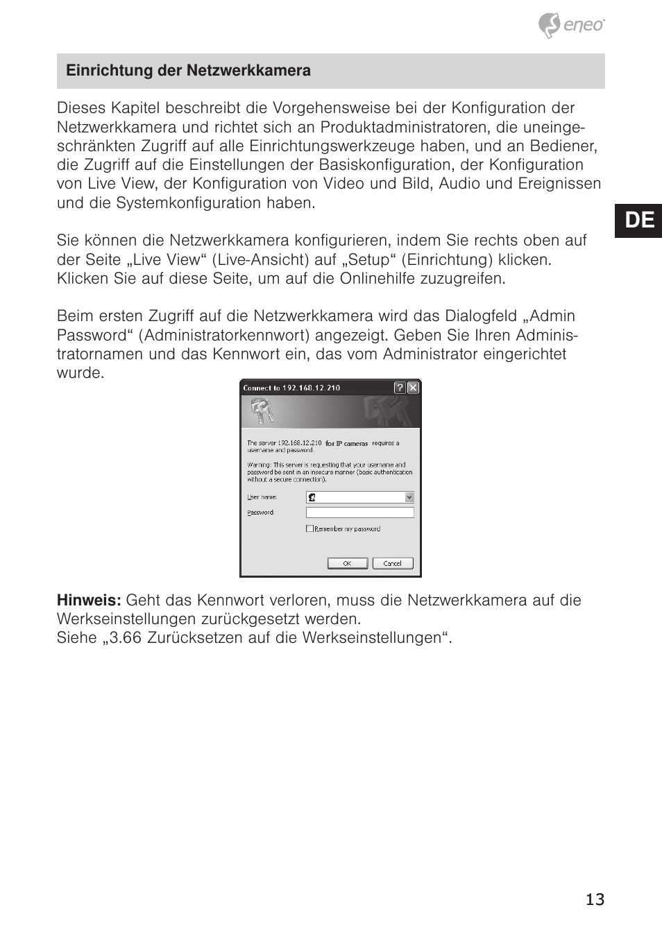 De en fr pl ru | Eneo NXC-1404F03W User Manual | Page 13 / 68