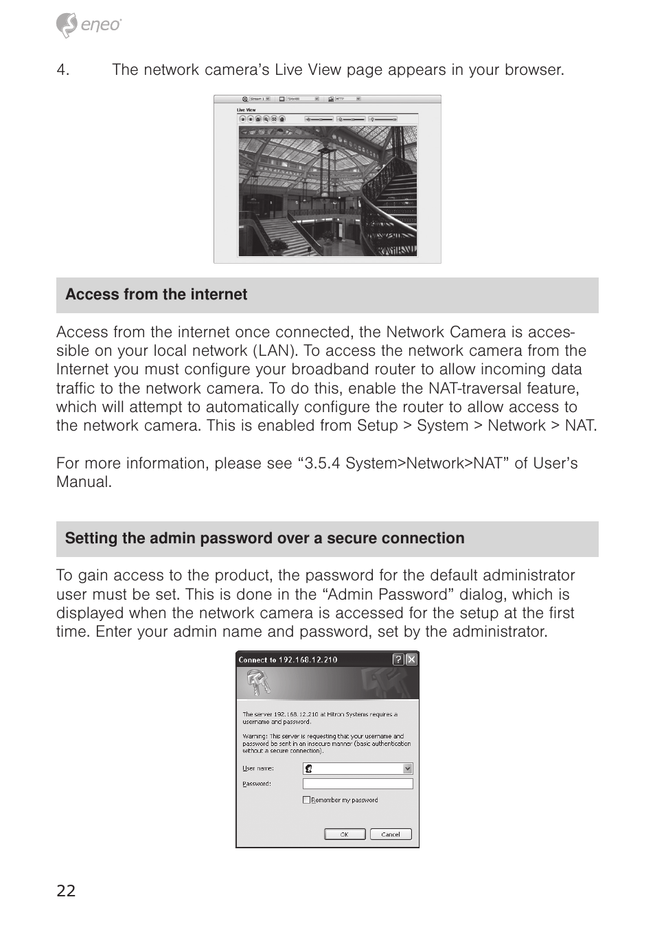 Eneo NXC-1404F03W User Manual | Page 22 / 68
