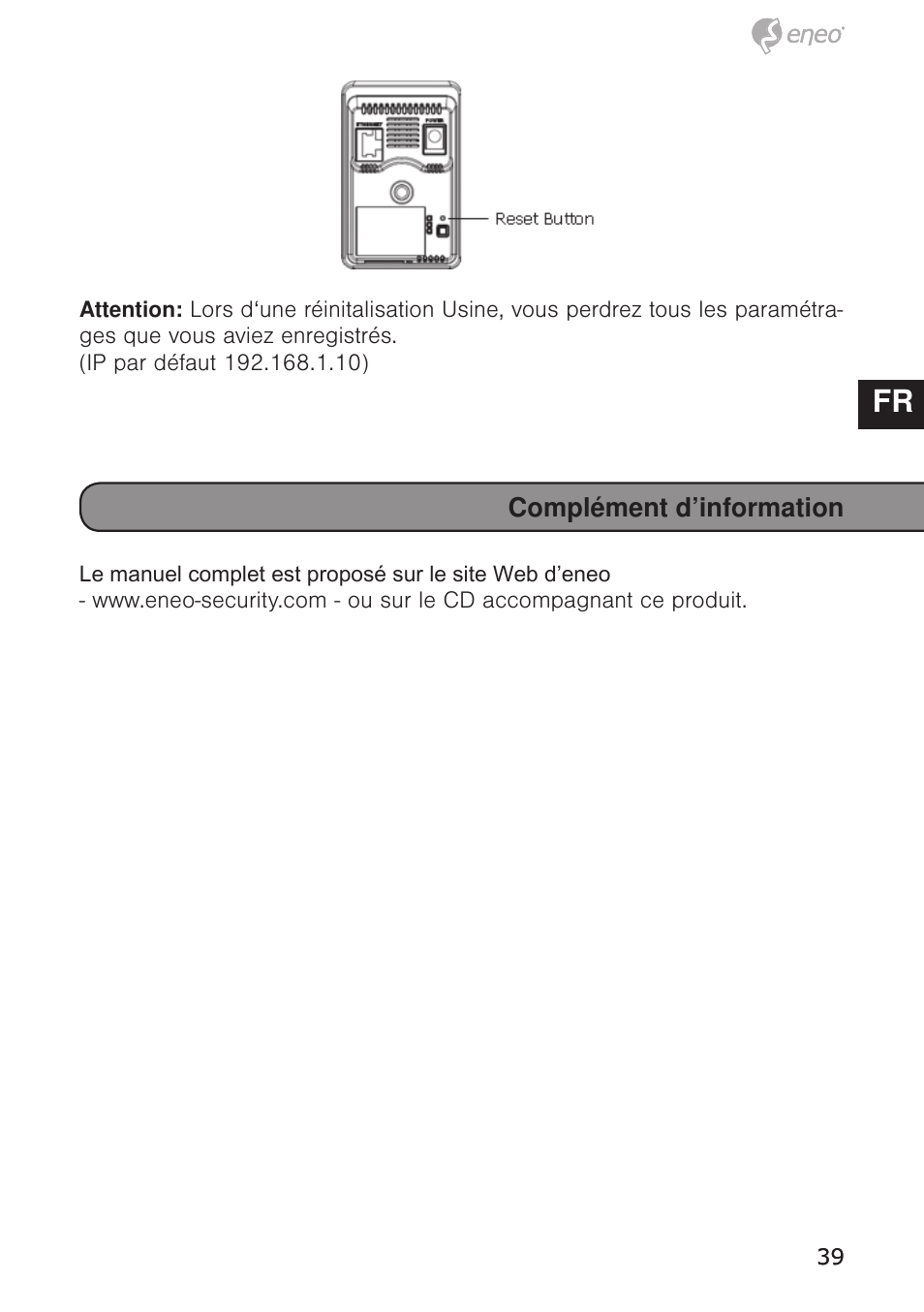 De en fr pl ru | Eneo NXC-1404F03W User Manual | Page 39 / 68
