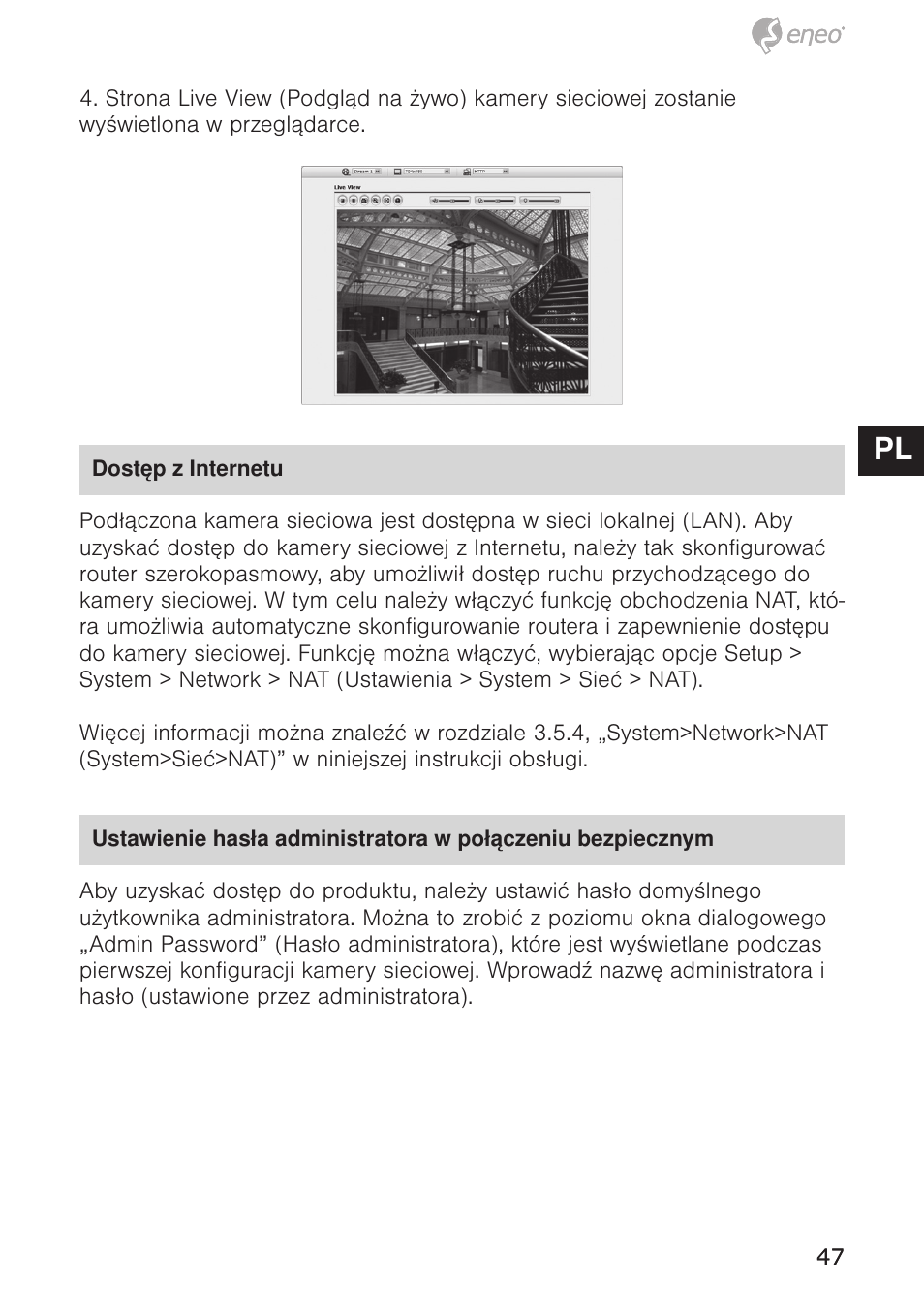 De en fr pl ru | Eneo NXC-1404F03W User Manual | Page 47 / 68