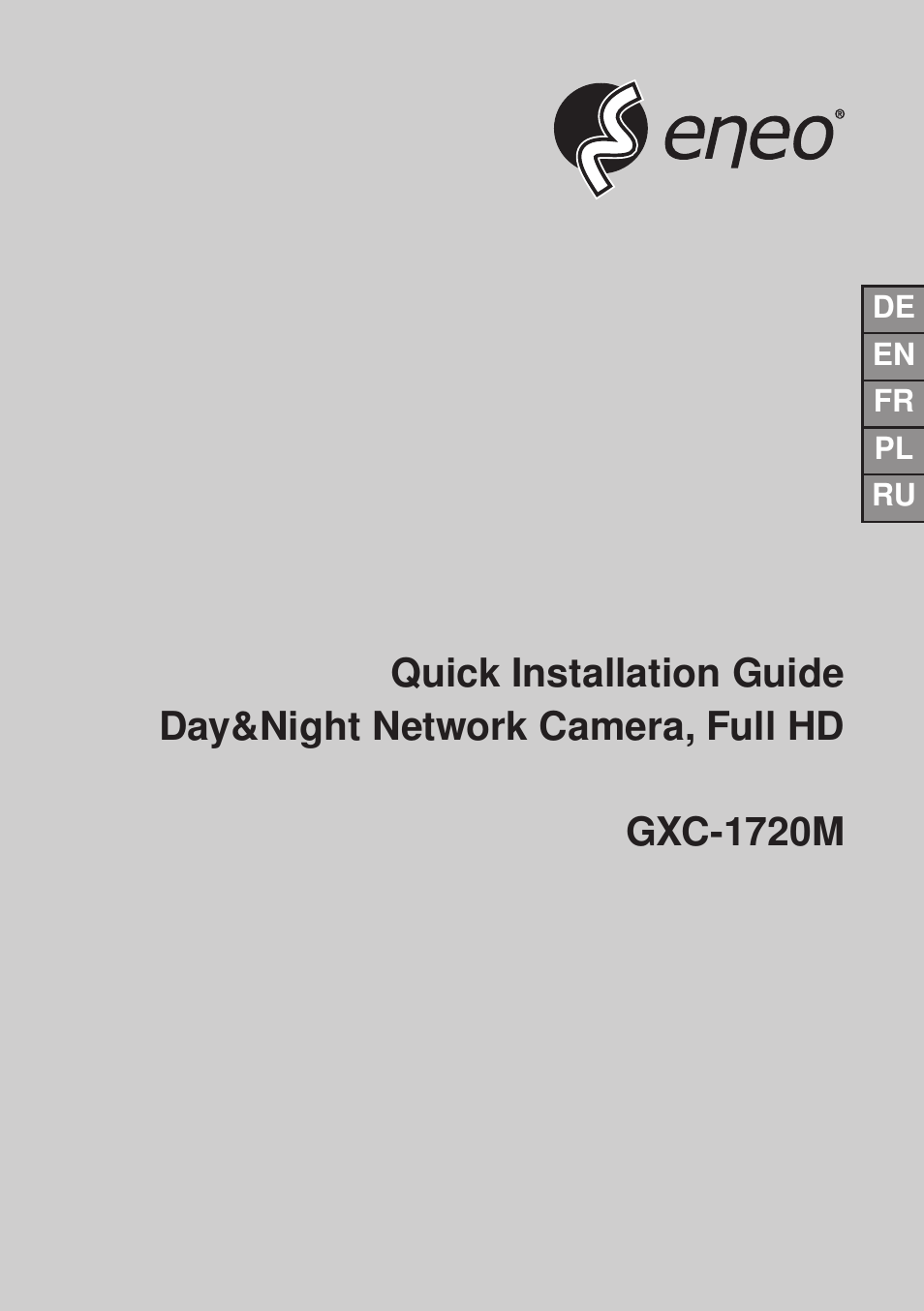 Eneo GXC-1720M User Manual | 48 pages