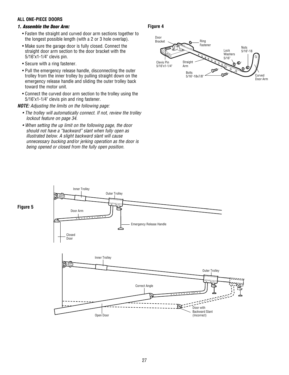 All one-piece doors | Chamberlain WHISPER DRIVE HD900D User Manual | Page 27 / 88