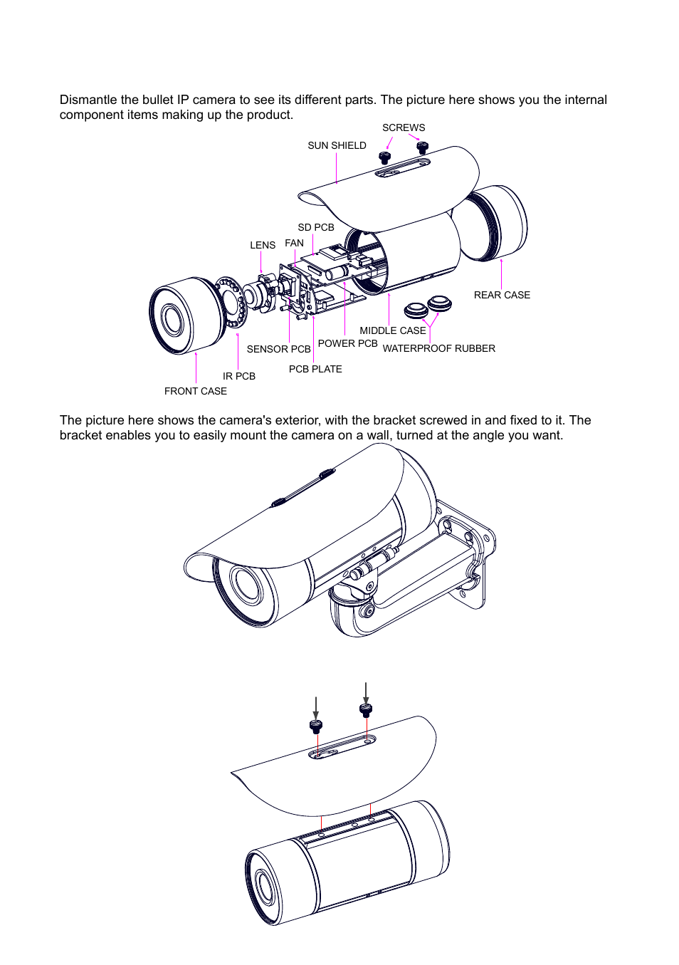 Ullet, Ip c, Amera | Ndoor, Utdoor, 3 the bullet ip camera indoor/ outdoor (poe) | Eneo GXC-1720M User Manual | Page 12 / 114