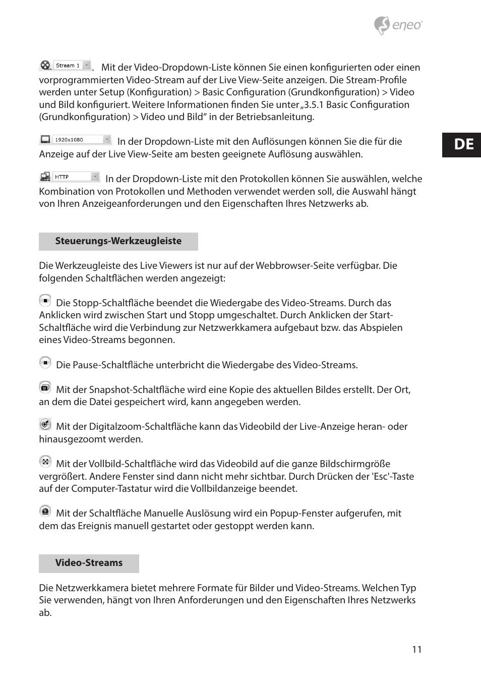 Eneo NXD-880F37P User Manual | Page 11 / 40