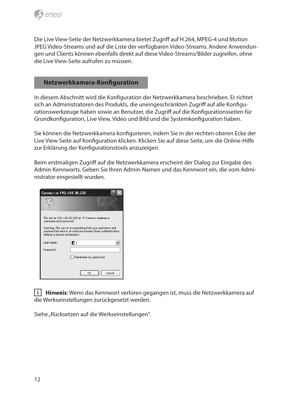 Eneo NXD-880F37P User Manual | Page 12 / 40