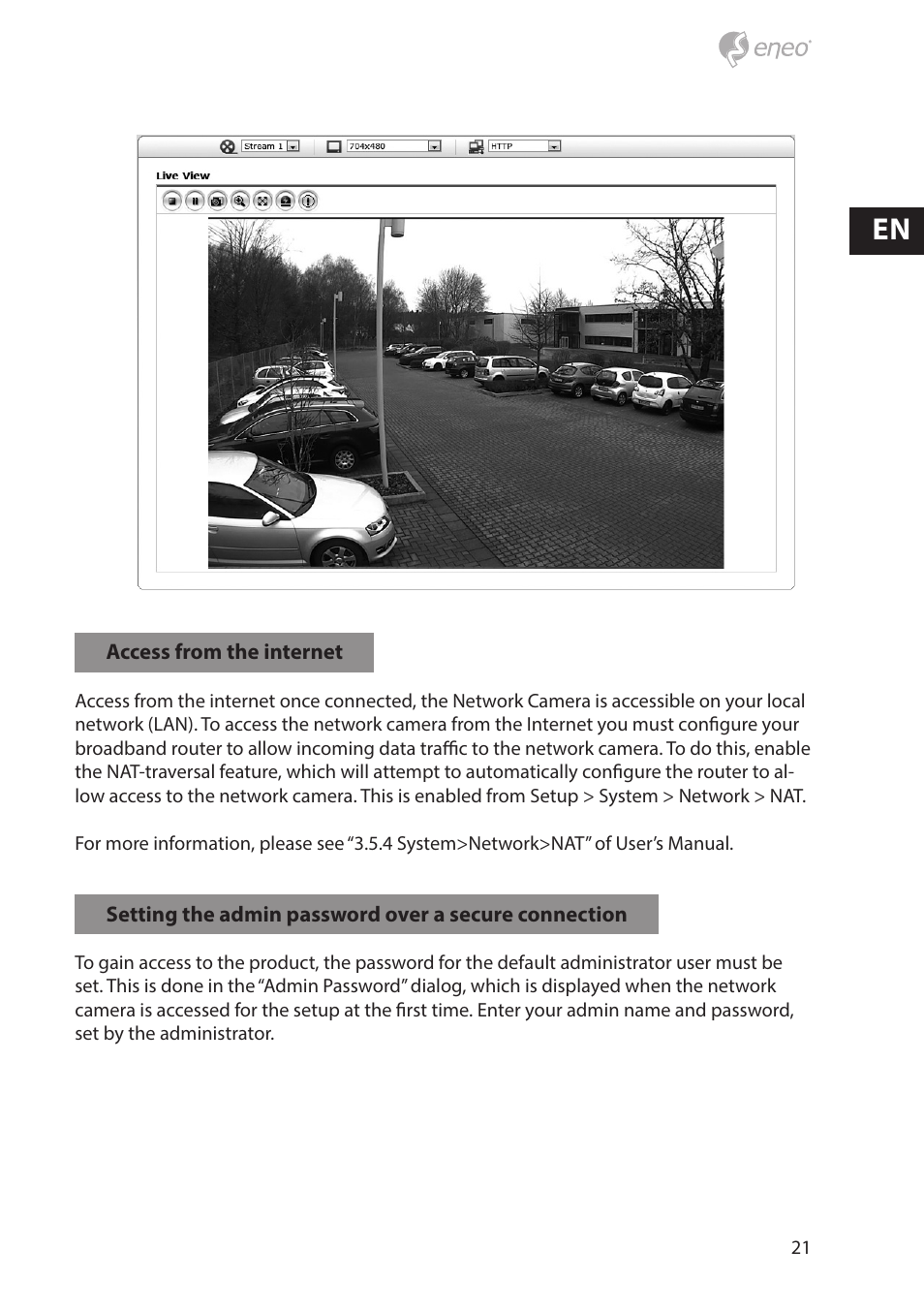 Eneo NXD-880F37P User Manual | Page 21 / 40