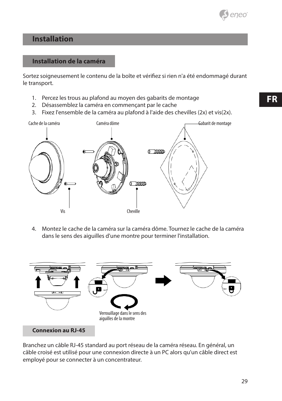 Installation | Eneo NXD-880F37P User Manual | Page 29 / 40