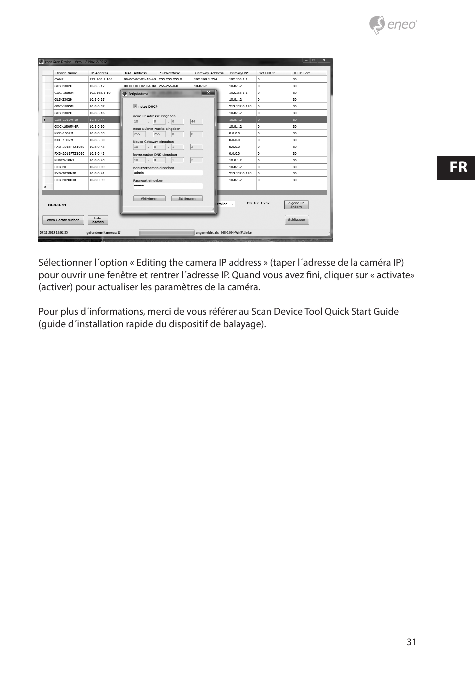Eneo NXD-880F37P User Manual | Page 31 / 40