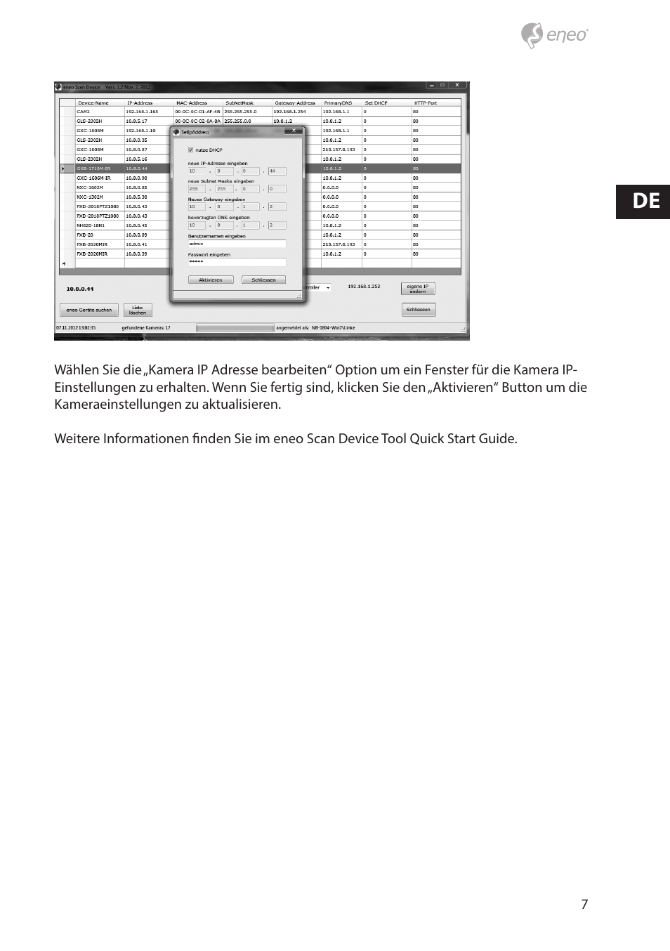 Eneo NXD-880F37P User Manual | Page 7 / 40