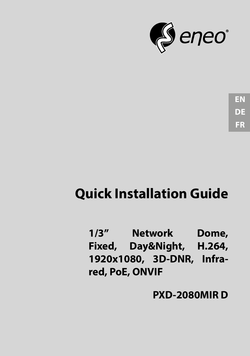 Eneo PXD-2080MIR D User Manual | 44 pages