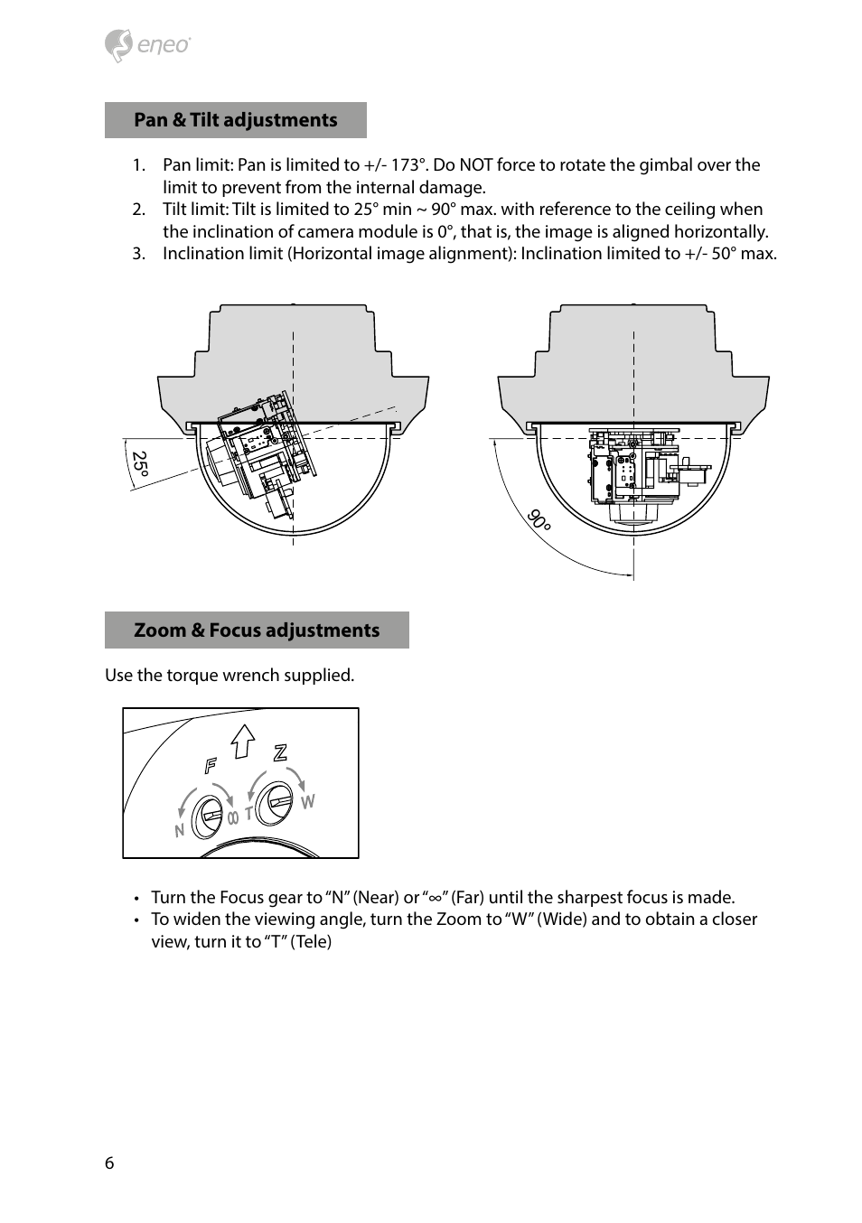 Eneo PXD-2080MIR D User Manual | Page 6 / 44