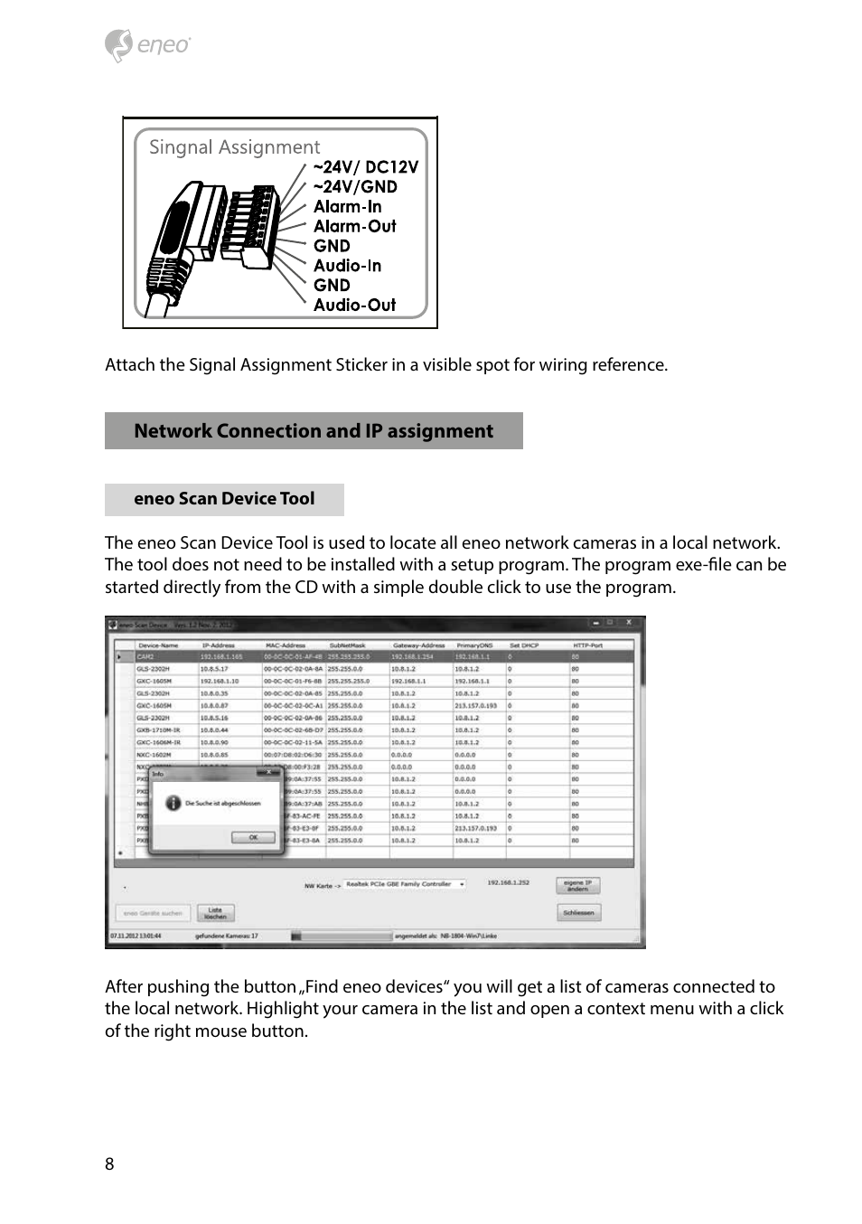 Eneo PXD-2080MIR D User Manual | Page 8 / 44