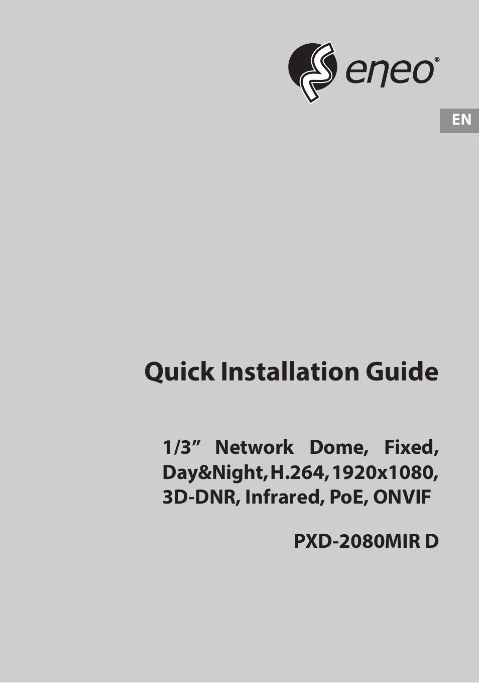 Eneo PXD-2080MIR D User Manual | 36 pages