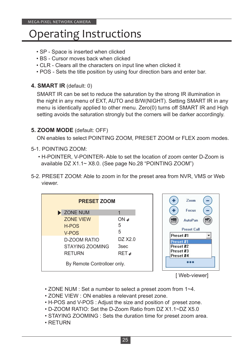 Operating instructions | Eneo PXD-2080MIR D User Manual | Page 25 / 36