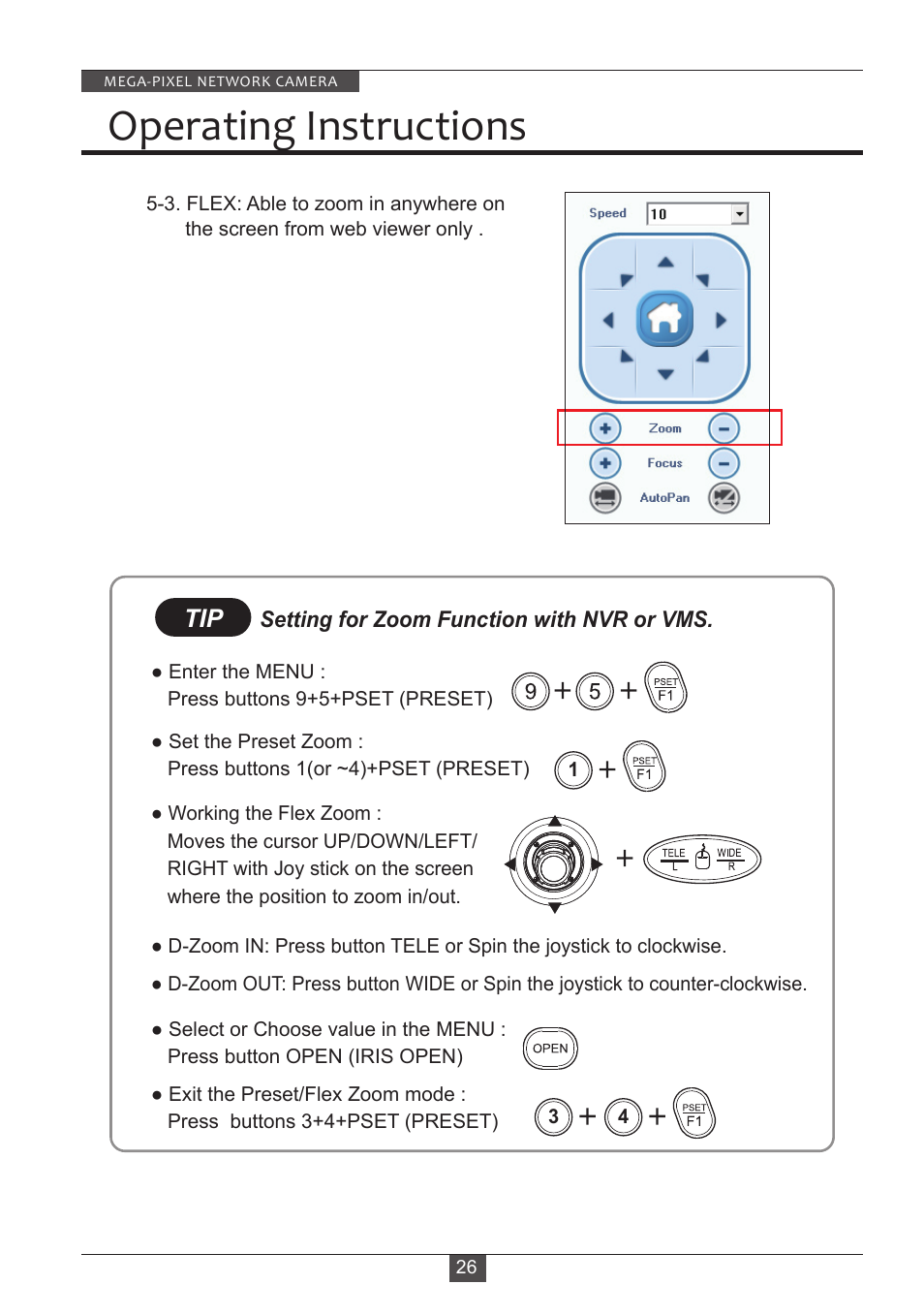 Operating instructions | Eneo PXD-2080MIR D User Manual | Page 26 / 36