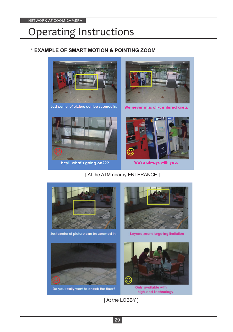 Operating instructions | Eneo PXD-2080Z03 D User Manual | Page 29 / 36
