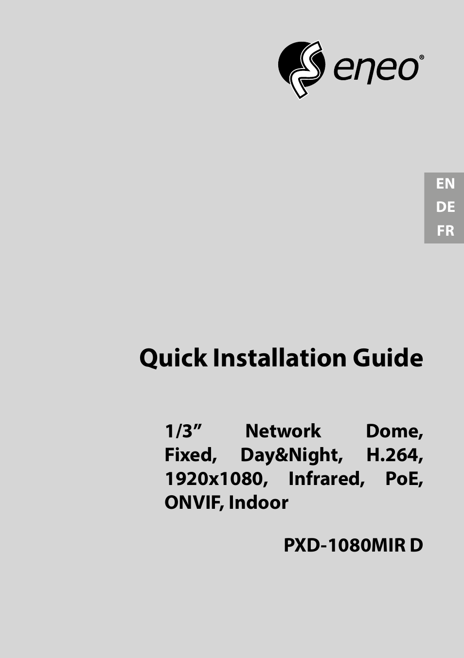 Eneo PXD-1080MIR D User Manual | 44 pages