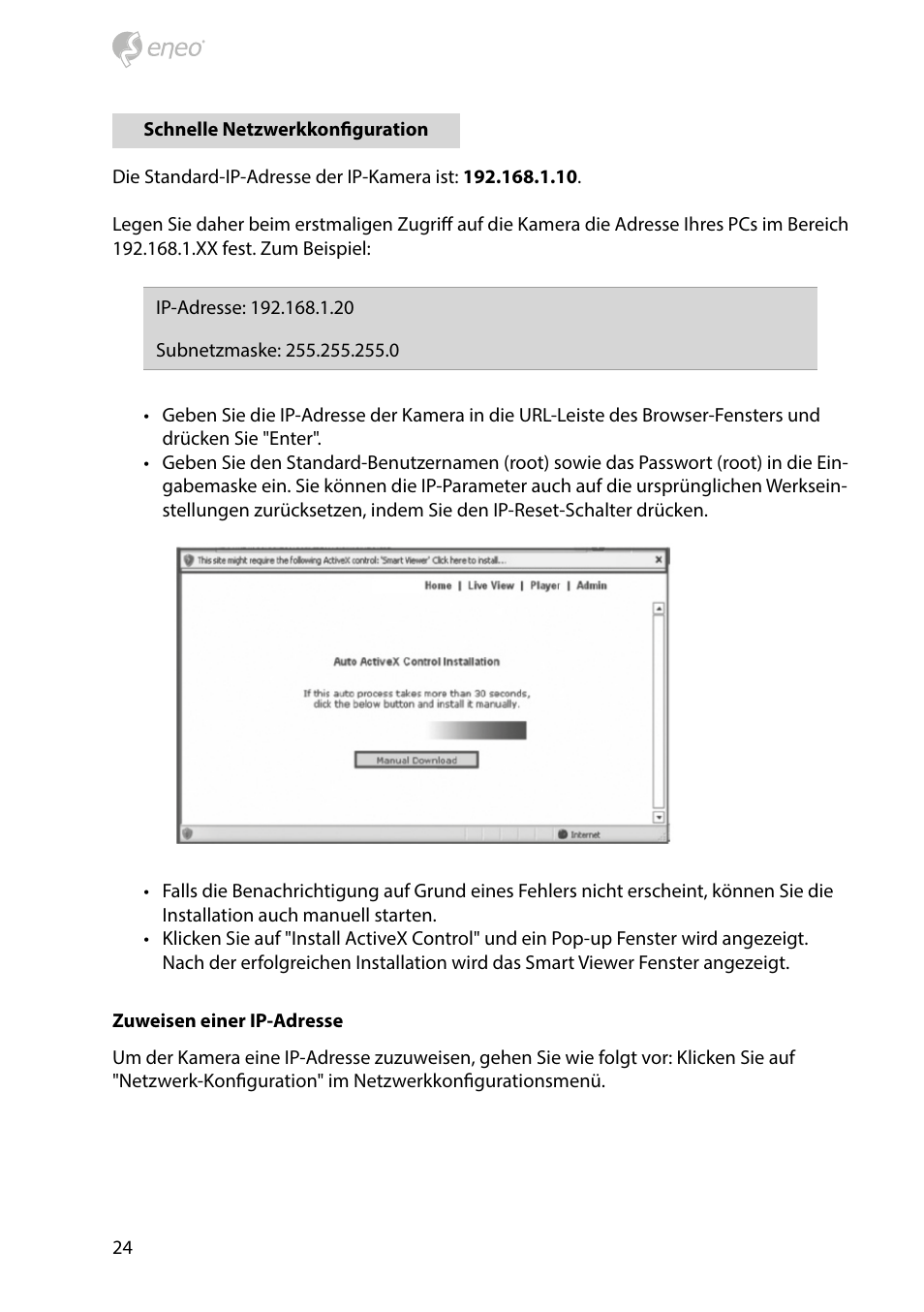 Eneo PXD-1080MIR D User Manual | Page 24 / 44