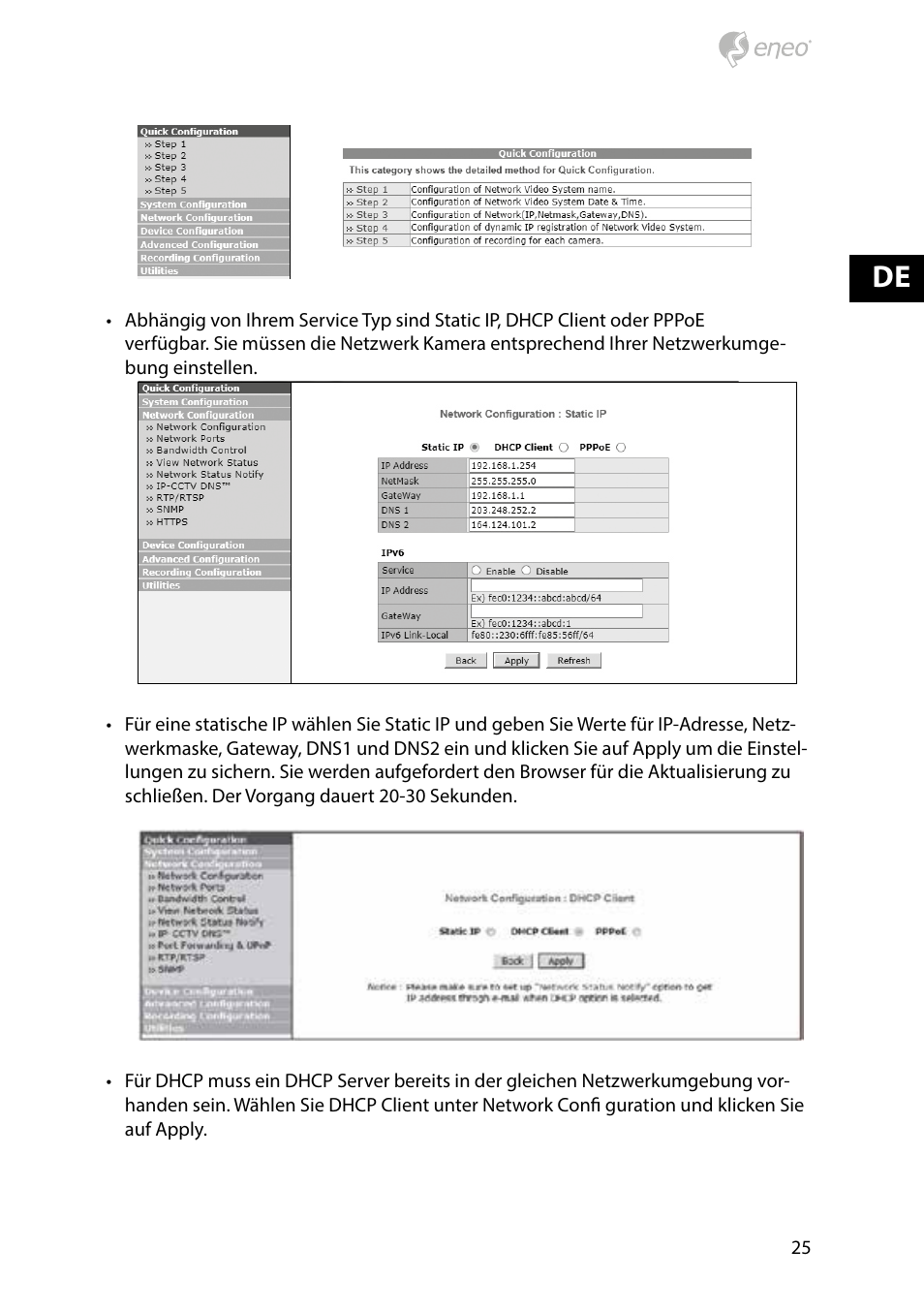 Eneo PXD-1080MIR D User Manual | Page 25 / 44