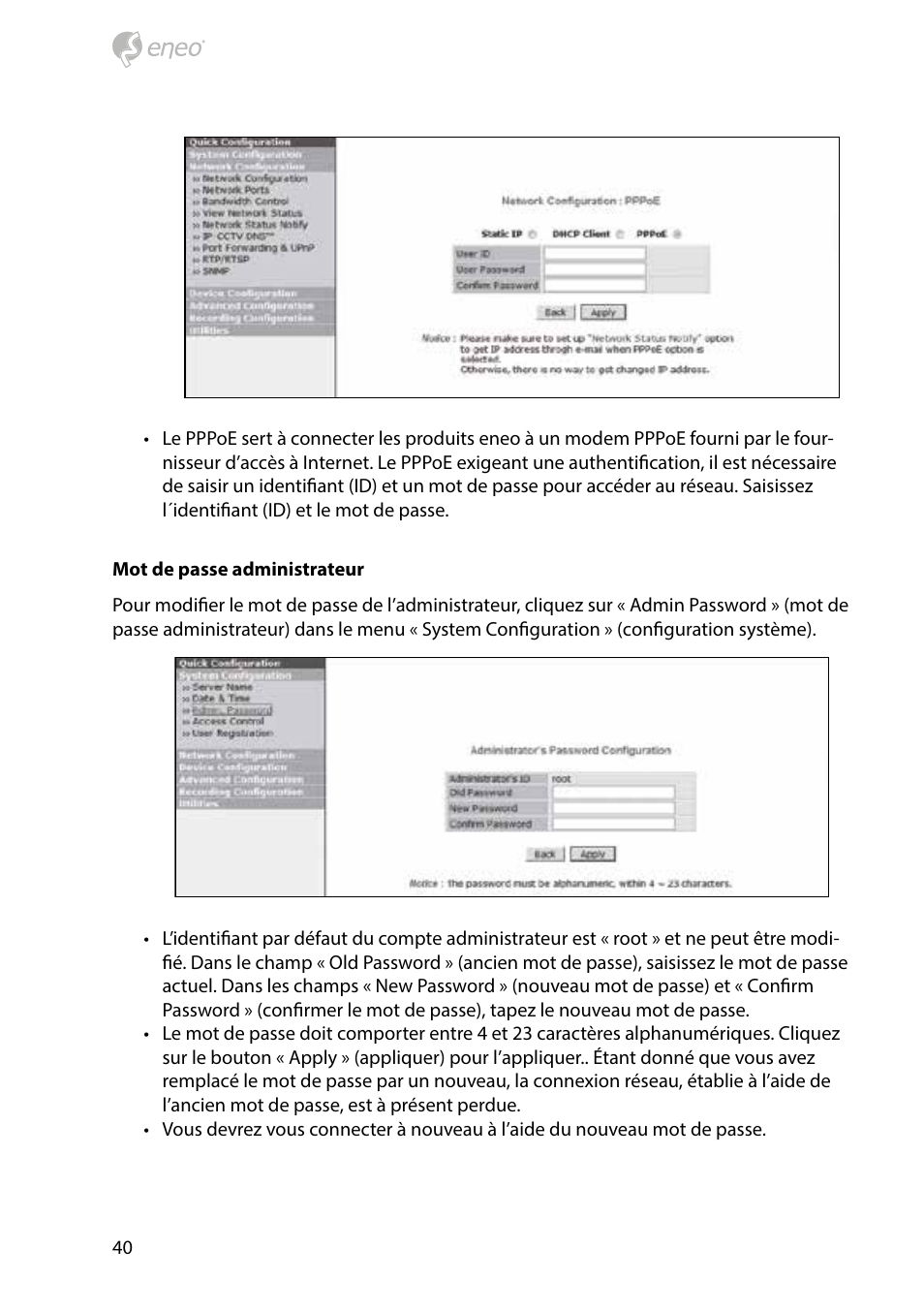 Eneo PXD-1080MIR D User Manual | Page 40 / 44