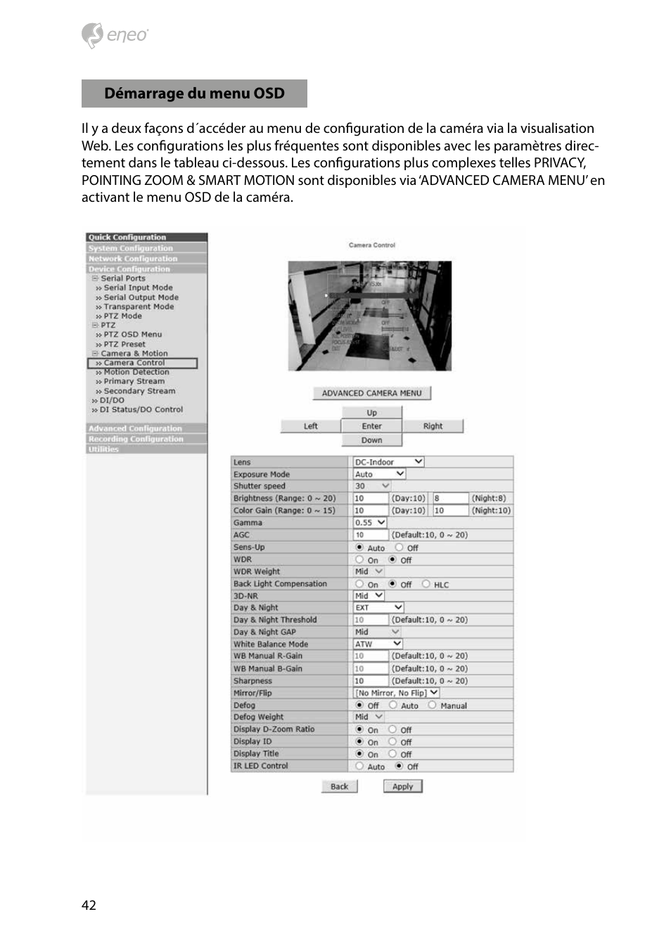 Eneo PXD-1080MIR D User Manual | Page 42 / 44