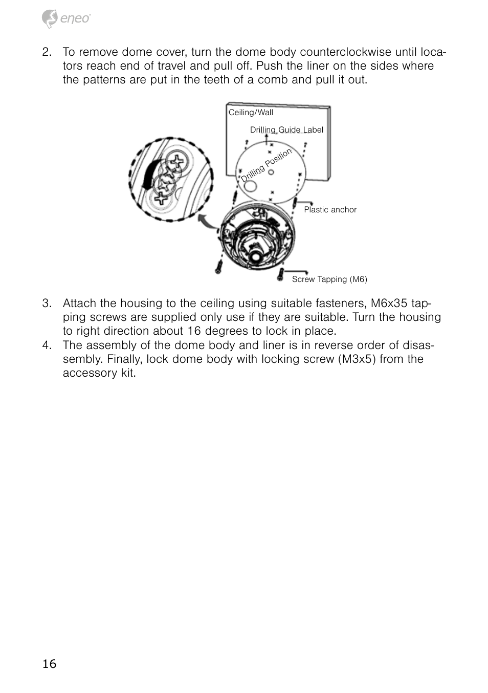 Eneo NXD-980IR3516P User Manual | Page 16 / 60