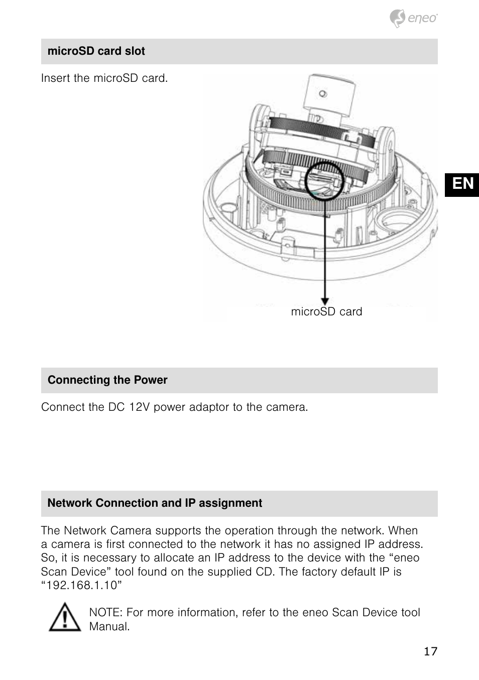 De en fr pl ru | Eneo NXD-980IR3516P User Manual | Page 17 / 60