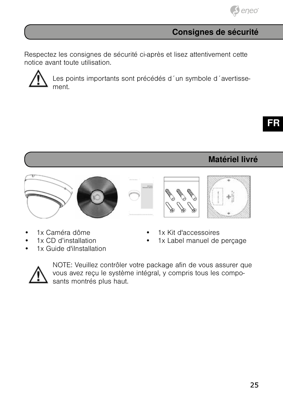 De en fr pl ru | Eneo NXD-980IR3516P User Manual | Page 25 / 60