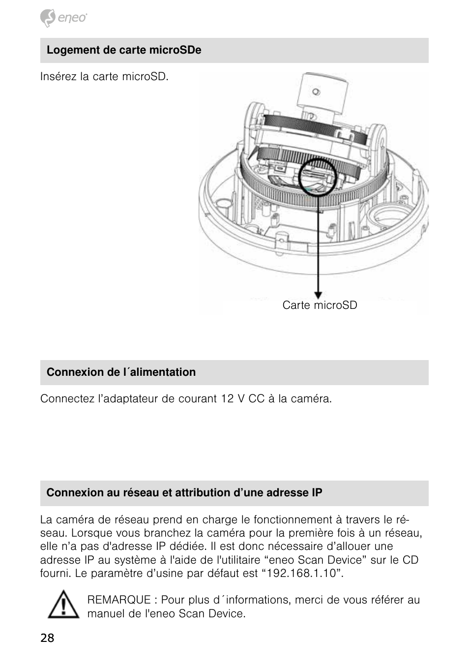 Eneo NXD-980IR3516P User Manual | Page 28 / 60