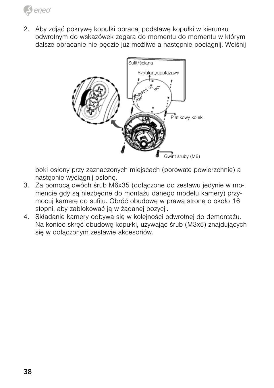 Eneo NXD-980IR3516P User Manual | Page 38 / 60