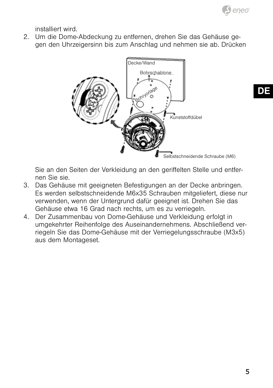 De en fr pl ru | Eneo NXD-980IR3516P User Manual | Page 5 / 60