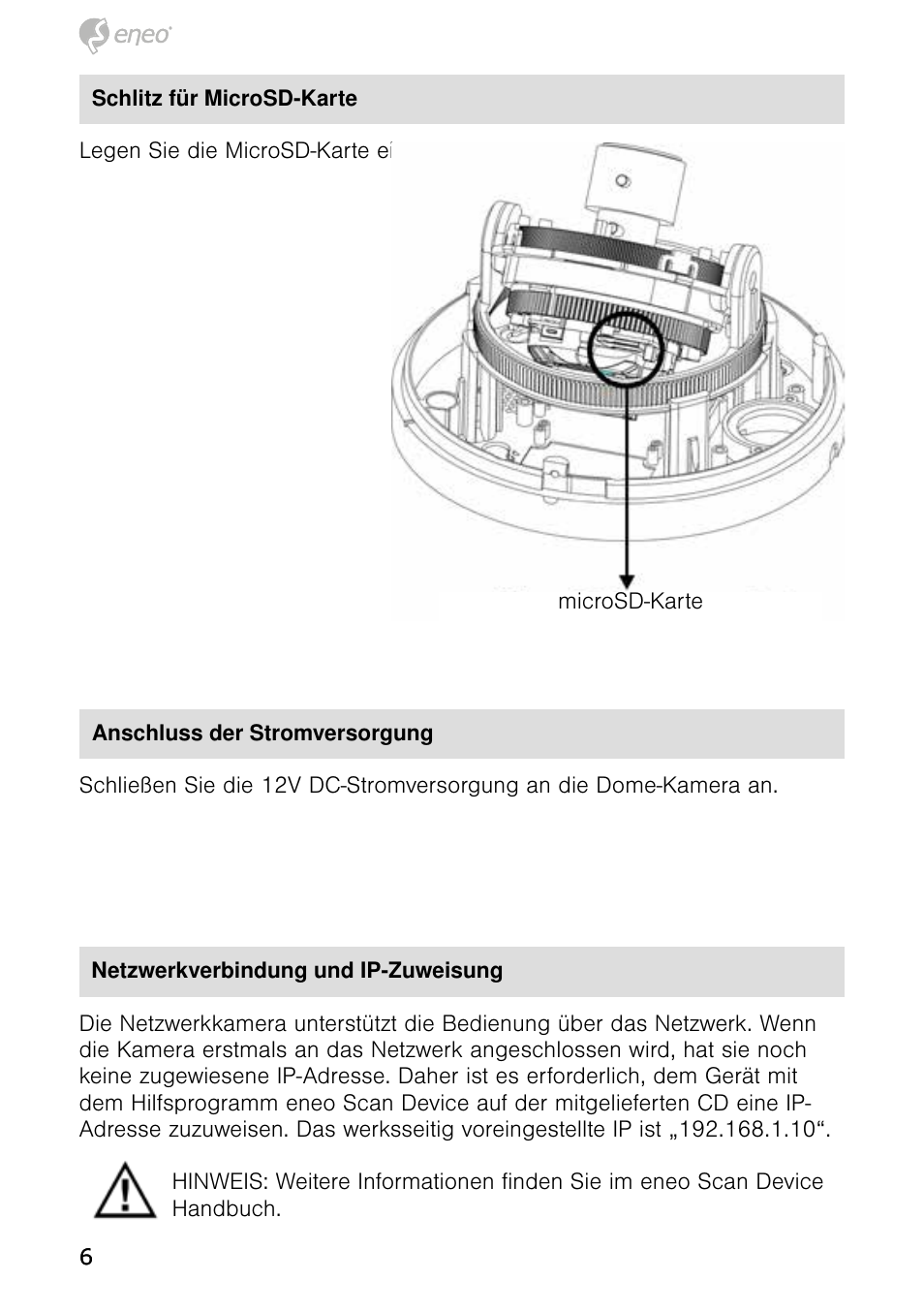 Eneo NXD-980IR3516P User Manual | Page 6 / 60