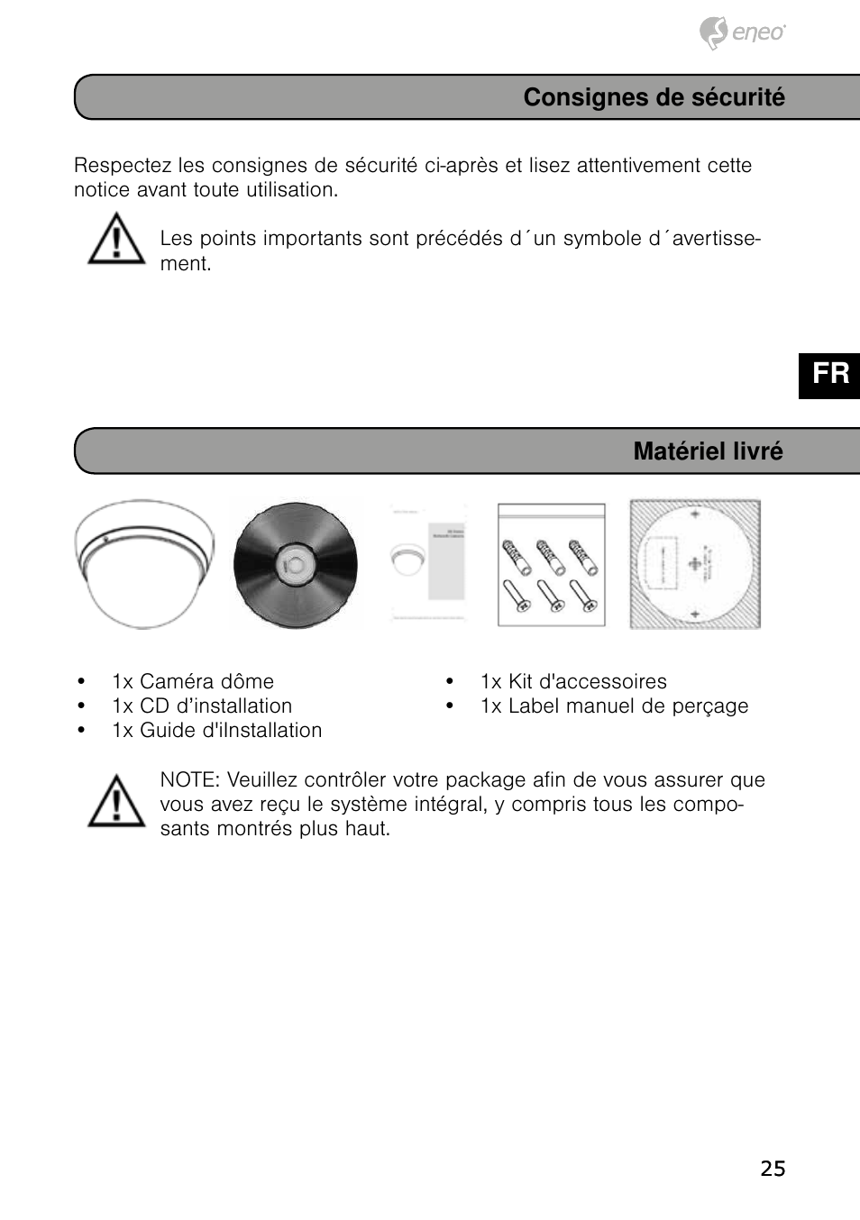 De en fr pl ru | Eneo NXD-980IR3516M User Manual | Page 25 / 60
