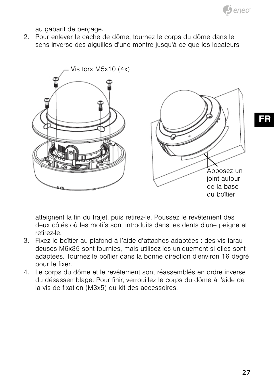De en fr pl ru | Eneo NXD-980IR3516M User Manual | Page 27 / 60
