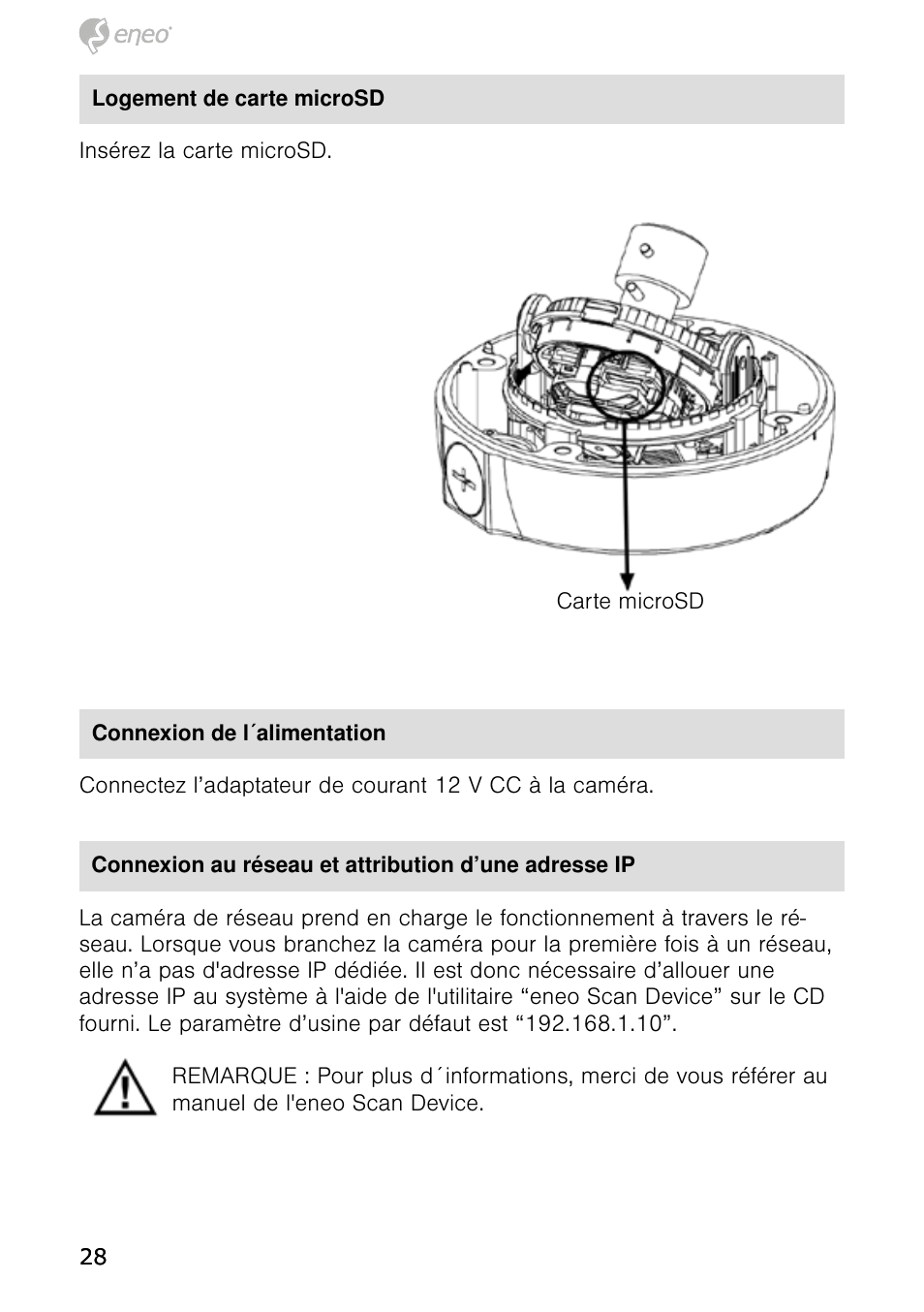 Eneo NXD-980IR3516M User Manual | Page 28 / 60