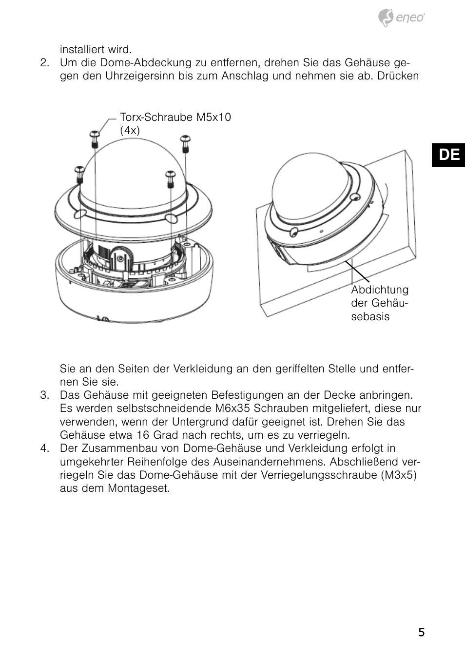 De en fr pl ru | Eneo NXD-980IR3516M User Manual | Page 5 / 60
