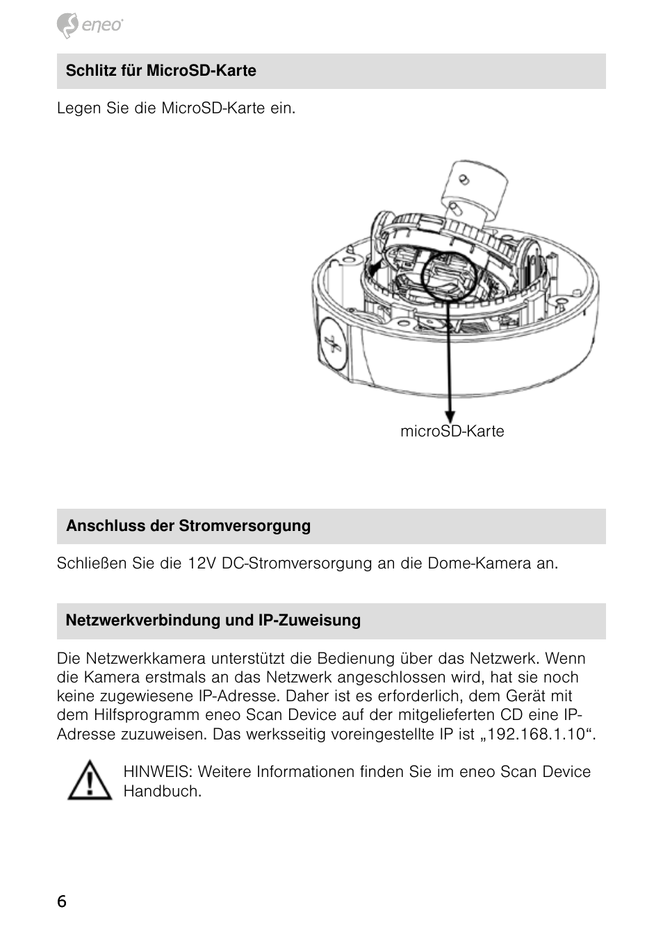 Eneo NXD-980IR3516M User Manual | Page 6 / 60
