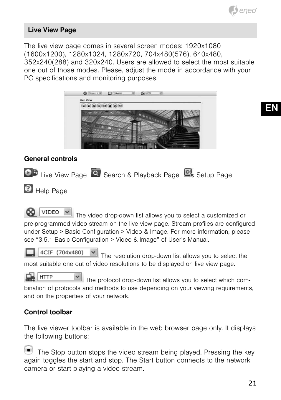 De en fr pl ru | Eneo NXD-980IR37P User Manual | Page 21 / 60