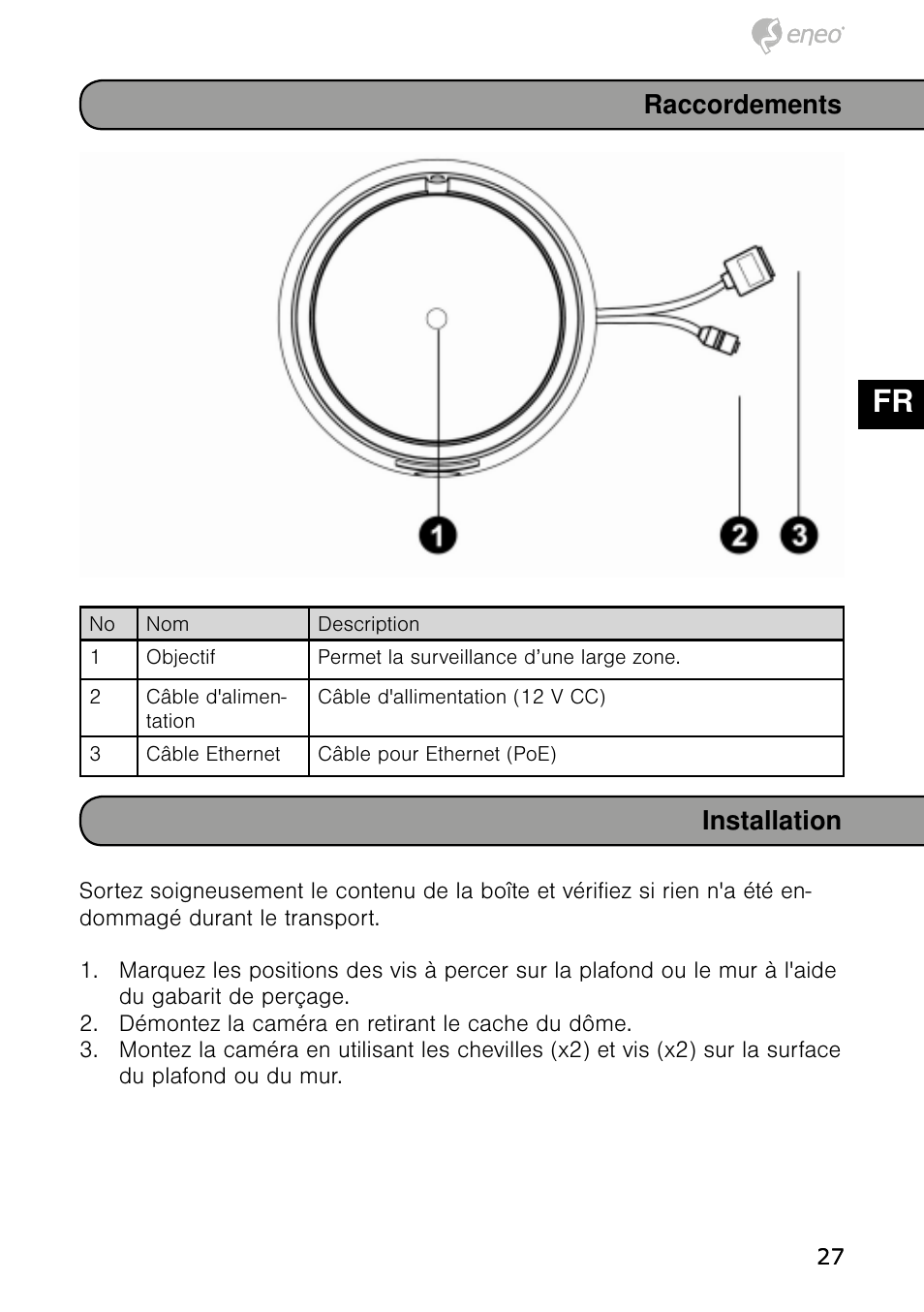 De en fr pl ru | Eneo NXD-980IR37P User Manual | Page 27 / 60