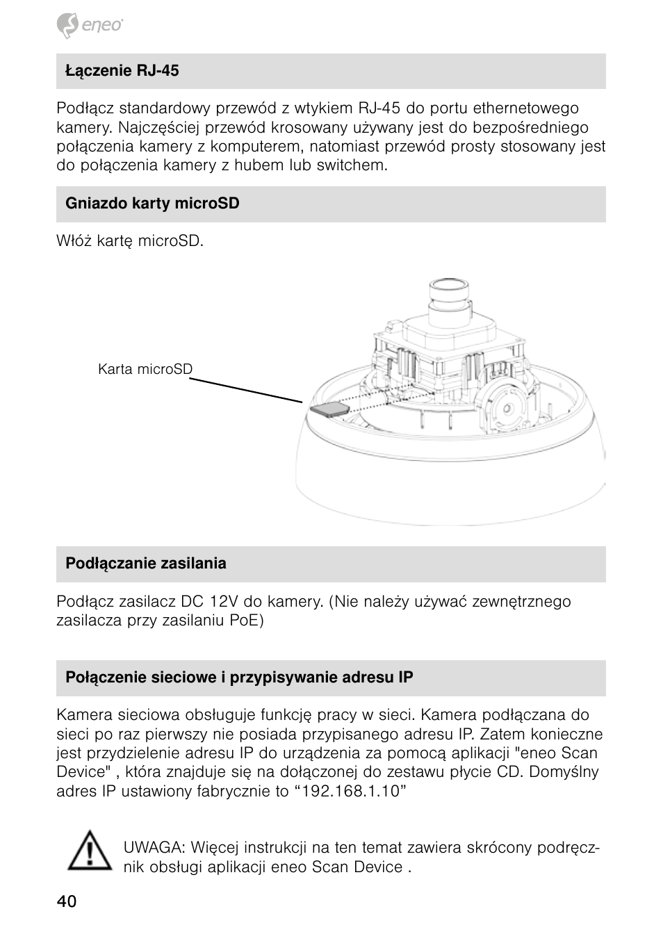 Eneo NXD-980IR37P User Manual | Page 40 / 60