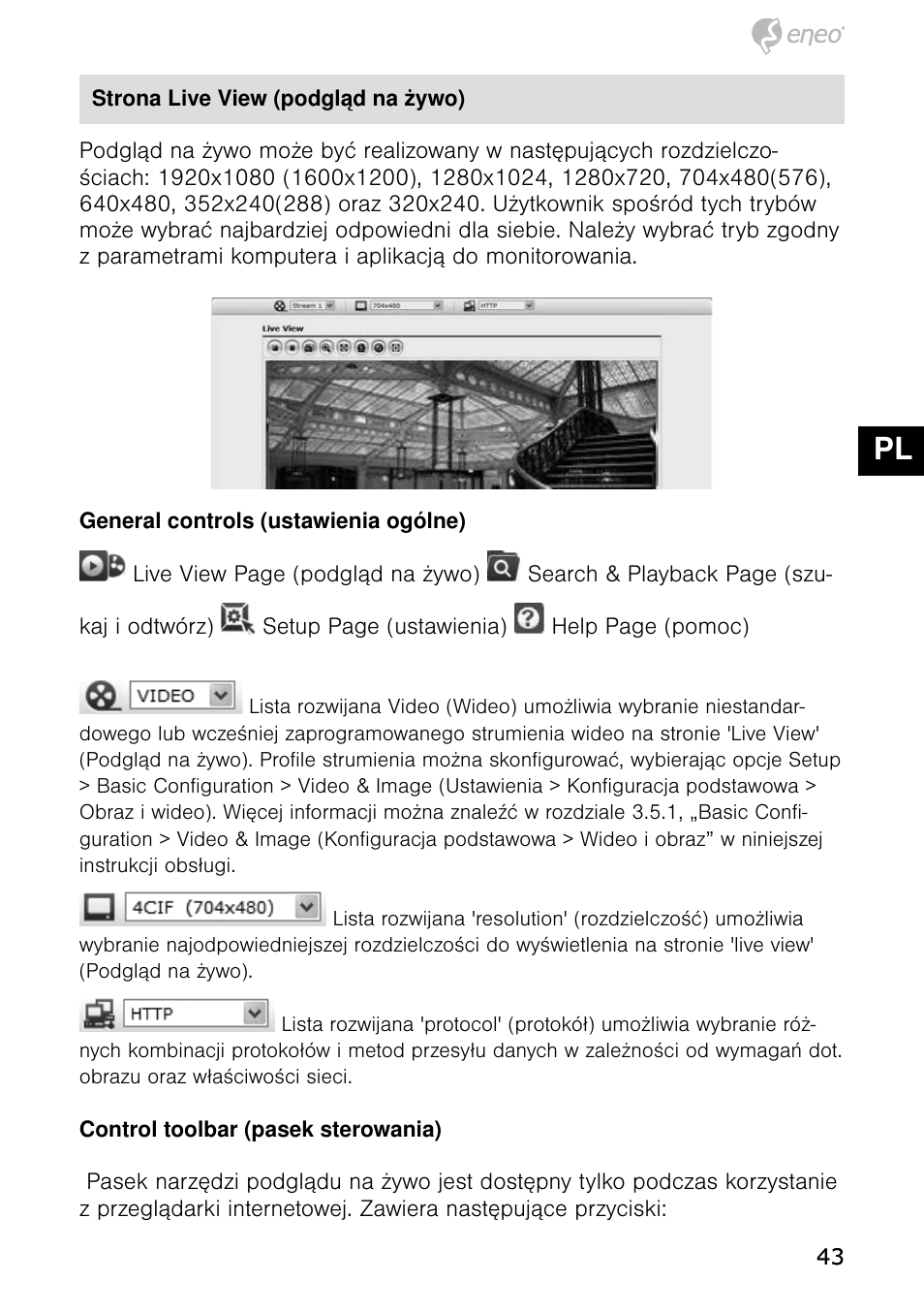 De en fr pl ru | Eneo NXD-980IR37P User Manual | Page 43 / 60
